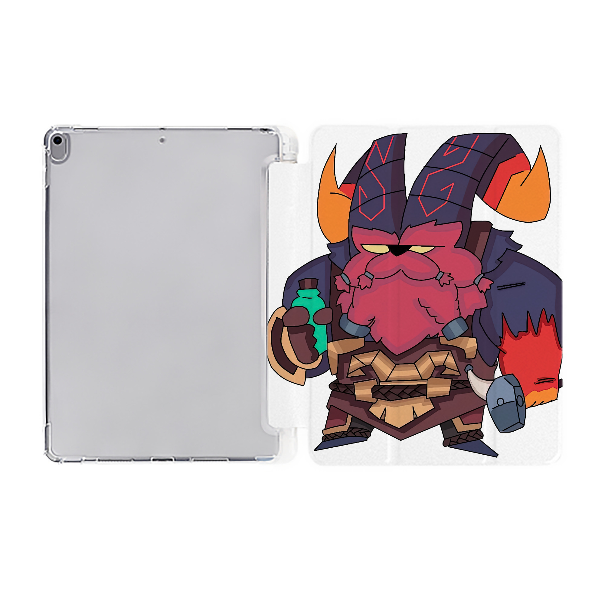 （画像用） リーグ・オブ・レジェンド League of Legends LOL IPad ケース ペン収納付き 三つ折りスタンド PUレザー×シリコン 対応機種9.5/10.5/10.9インチ